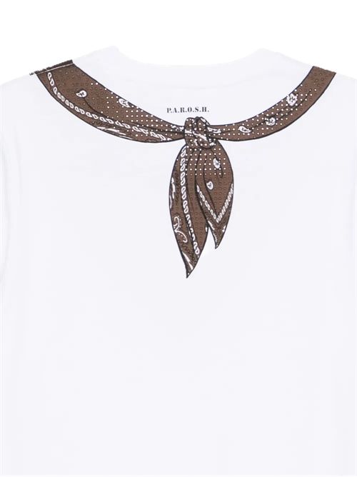 cote jersey cotone strass T-SHIRT BANDANA testa di moro P.a.r.o.s.h. | D110044886 FANT TESTA DI MORO
